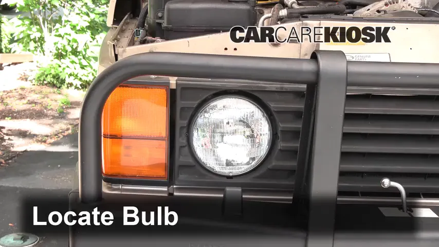 1995 Land Rover Range Rover County LWB 4.2L V8 Éclairage Feux de route (remplacer l'ampoule)